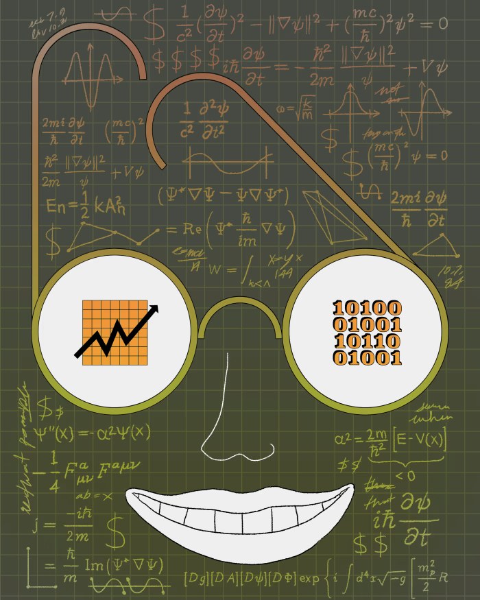 The Wall Street Journal illustration for its story on million-dollar pay for young math and quant talent